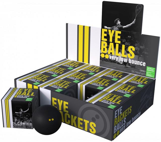 Eye Balls Double Yellow Dot 12szt